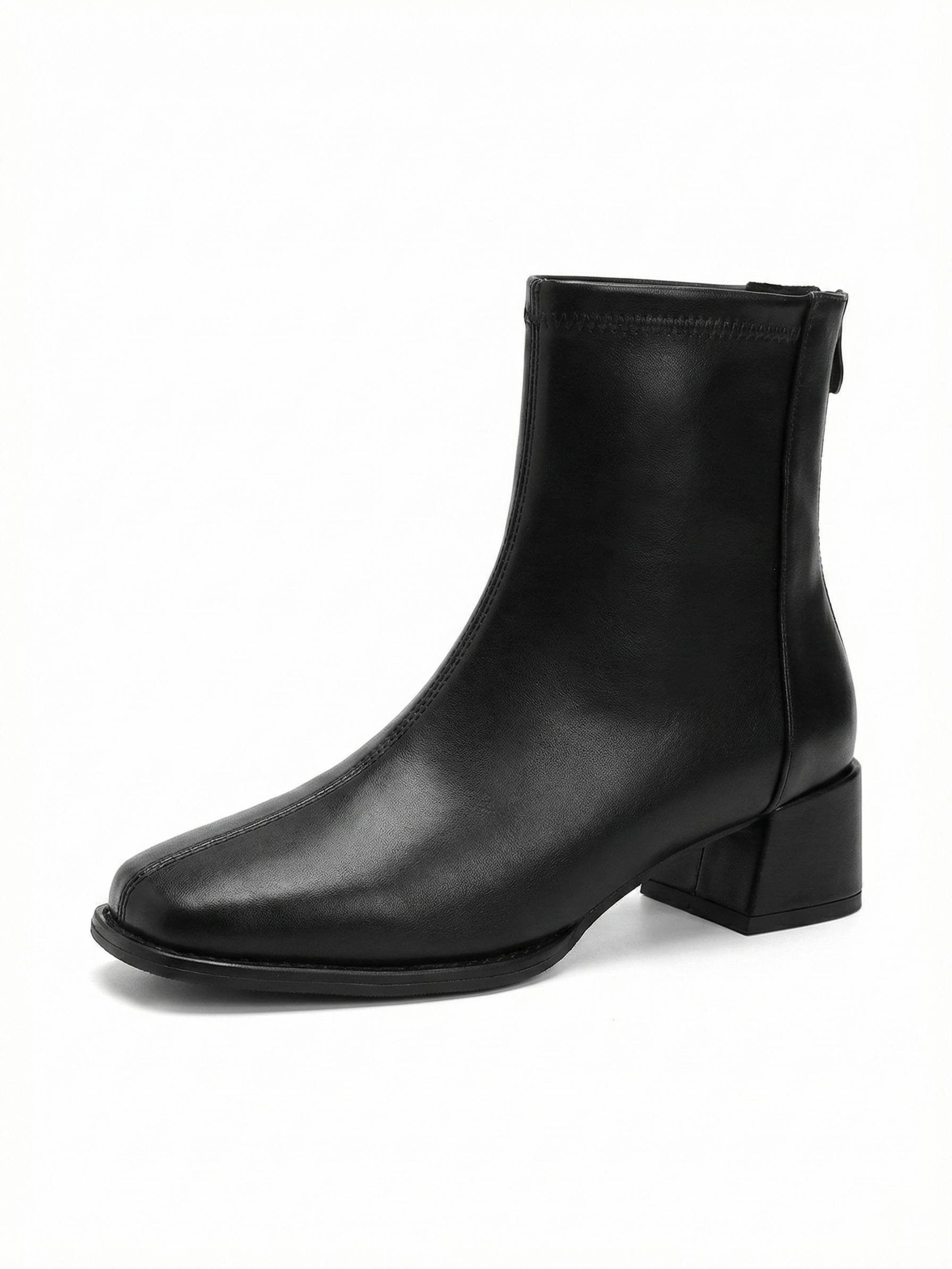 Chelsea | Minimalistische Ankle Boots mit Blockabsatz