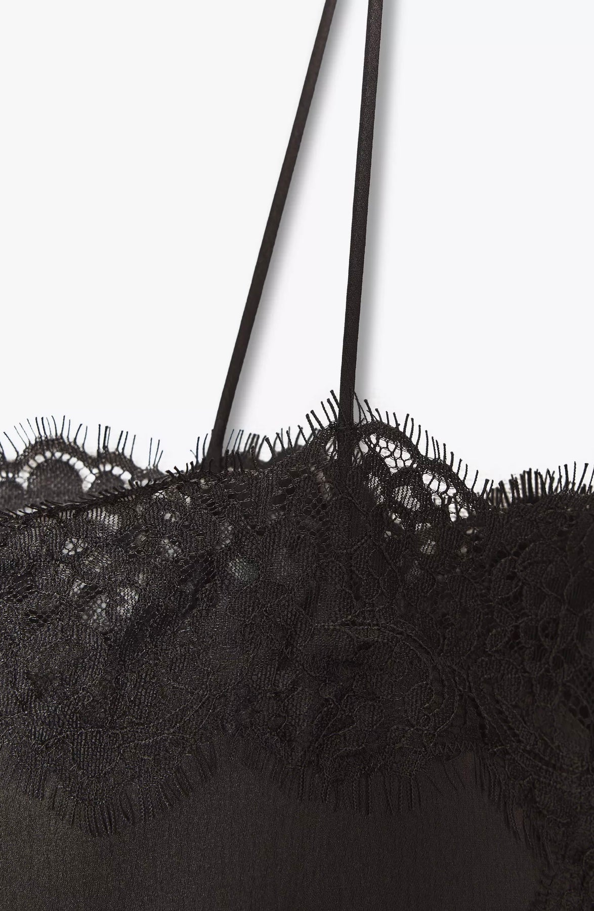 Irina | Black Lace Trim Top
