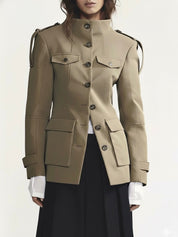 Florence | Structured Button-Up Cotton Jacket