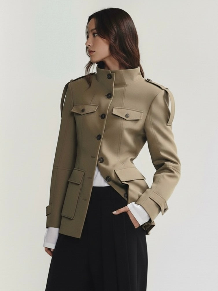 Florence | Structured Button-Up Cotton Jacket