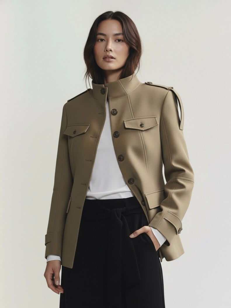 Florence | Structured Button-Up Cotton Jacket