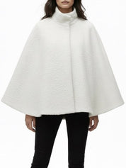 Willow | Textured Wool Cape Jacket