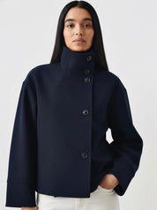 Martha | High-Neck Buttoned Jacket