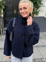 Martha | High-Neck Buttoned Jacket