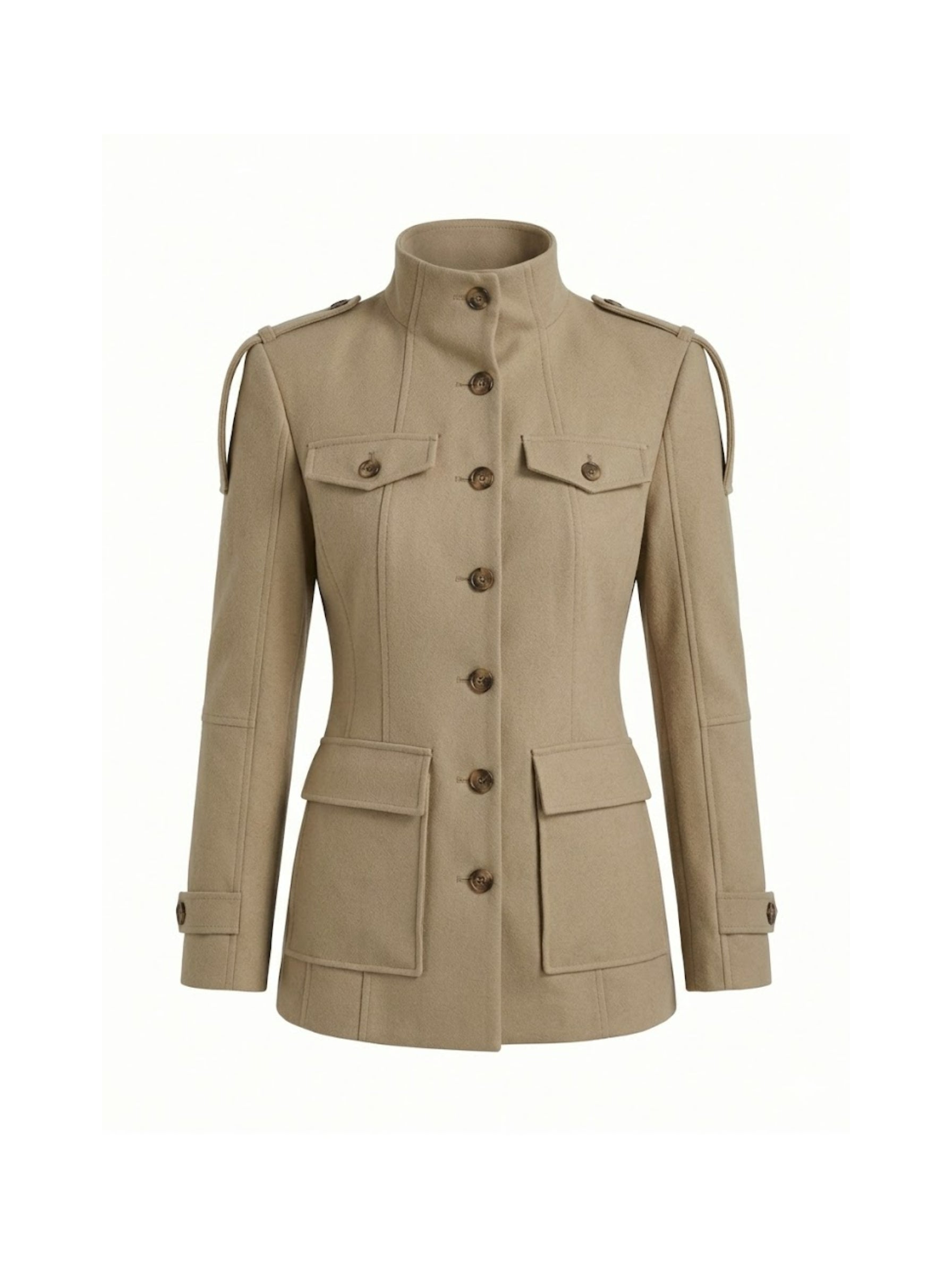 Florence | Strukturierte Baumwolljacke mit Knopfleiste