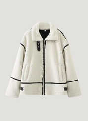 Mathilda | Kunstfell-Jacke mit Reißverschluss