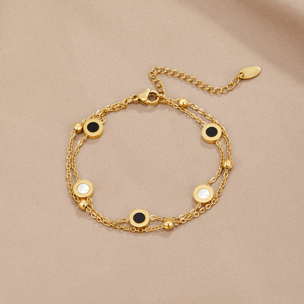 Natalie White Stone Bracelet — product photograph 1
