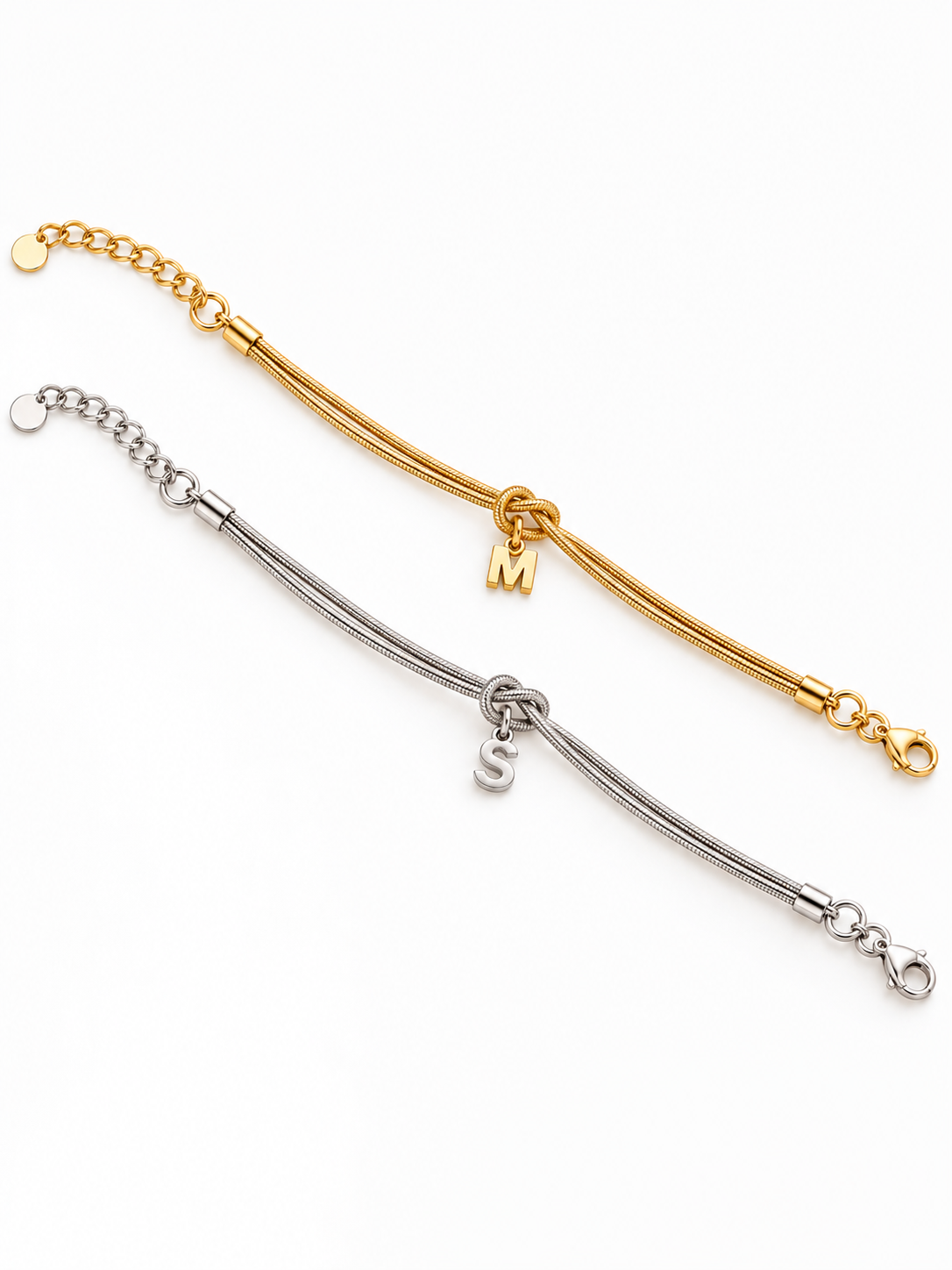 Lia | Knotenarmband mit Initiale