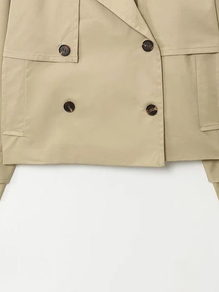 Ada | Short Double-Breasted Trench Jacket