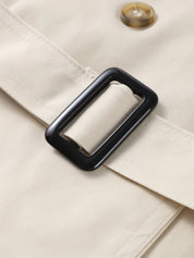 High-Neck Belted Trench Coat | Isabelle