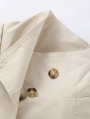 High-Neck Belted Trench Coat | Isabelle