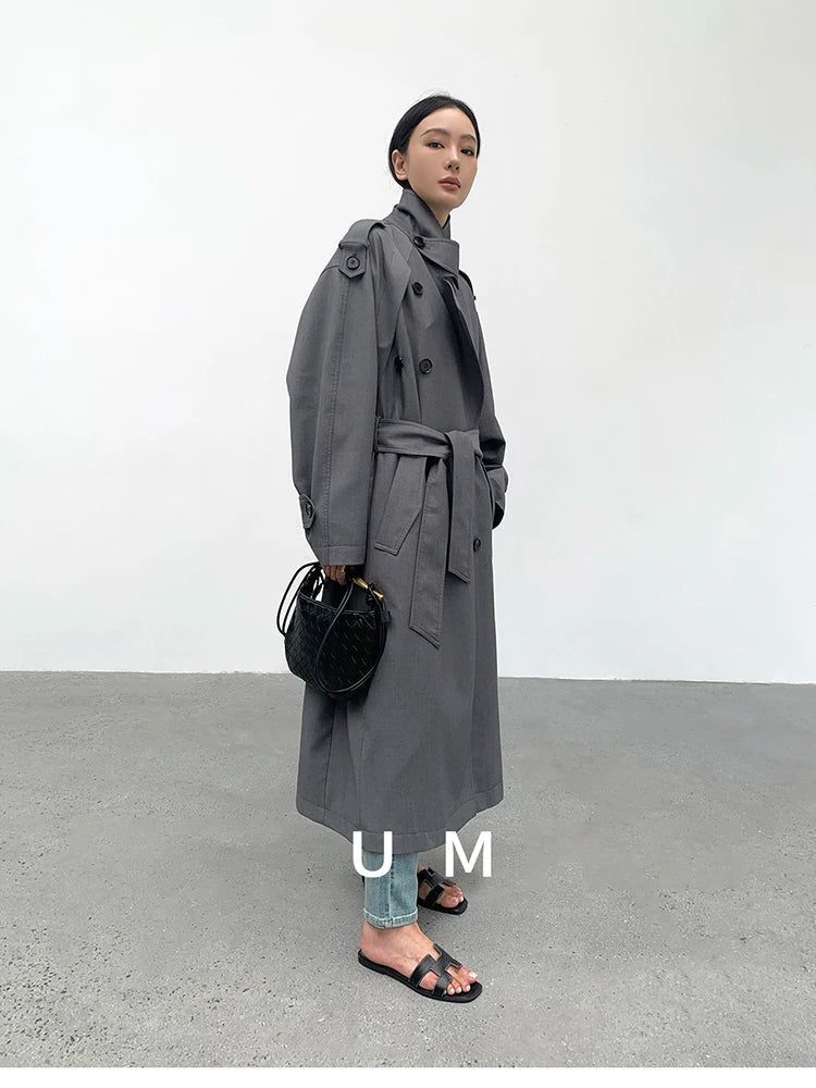 Myla | Classic Double-Breasted Trench Coat