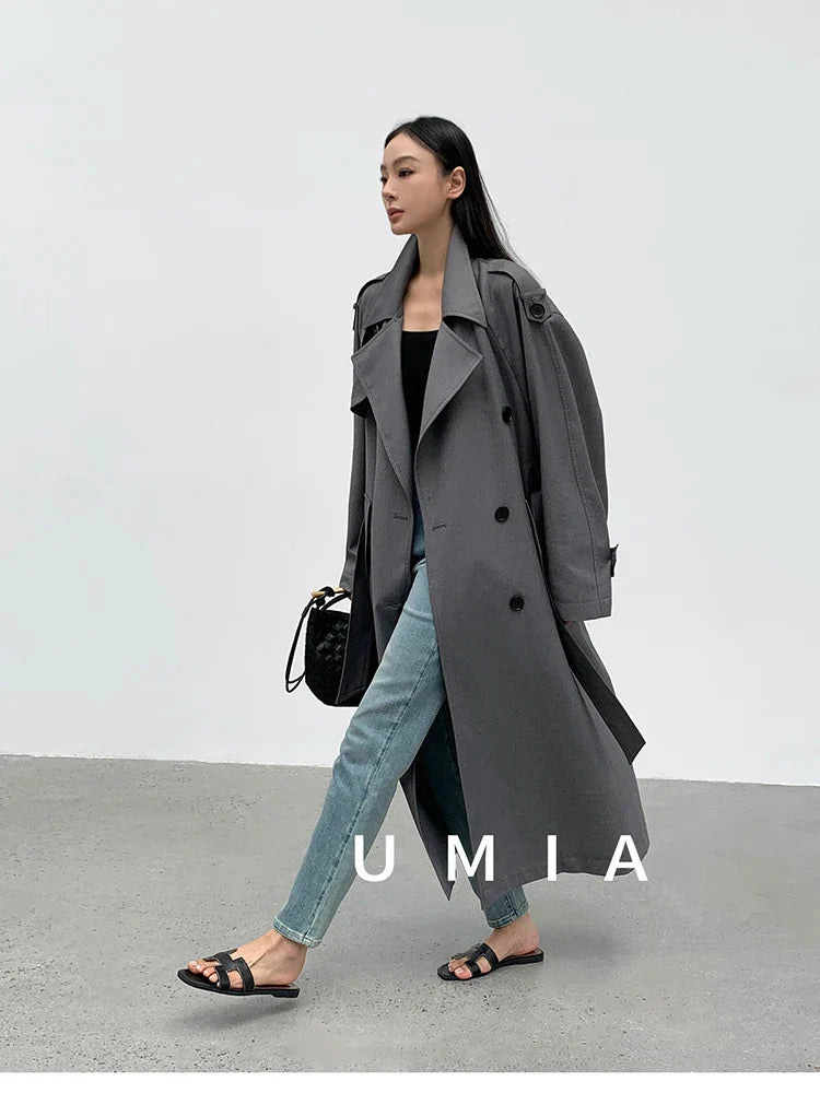 Myla | Classic Double-Breasted Trench Coat