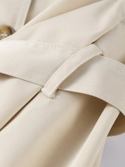 High-Neck Belted Trench Coat | Isabelle