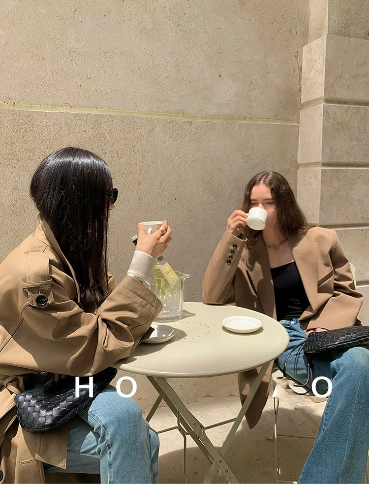 Myla | Classic Double-Breasted Trench Coat