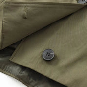 Meadow | Short Khaki Buttoned Jacket