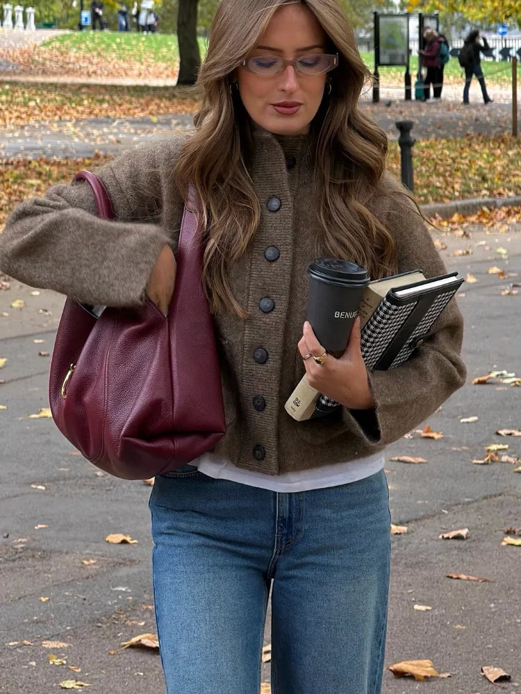 Rosemary | Buttoned Knit Jacket