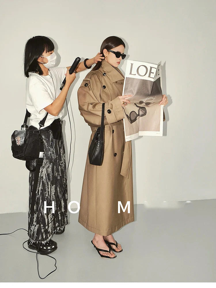 Myla | Classic Double-Breasted Trench Coat