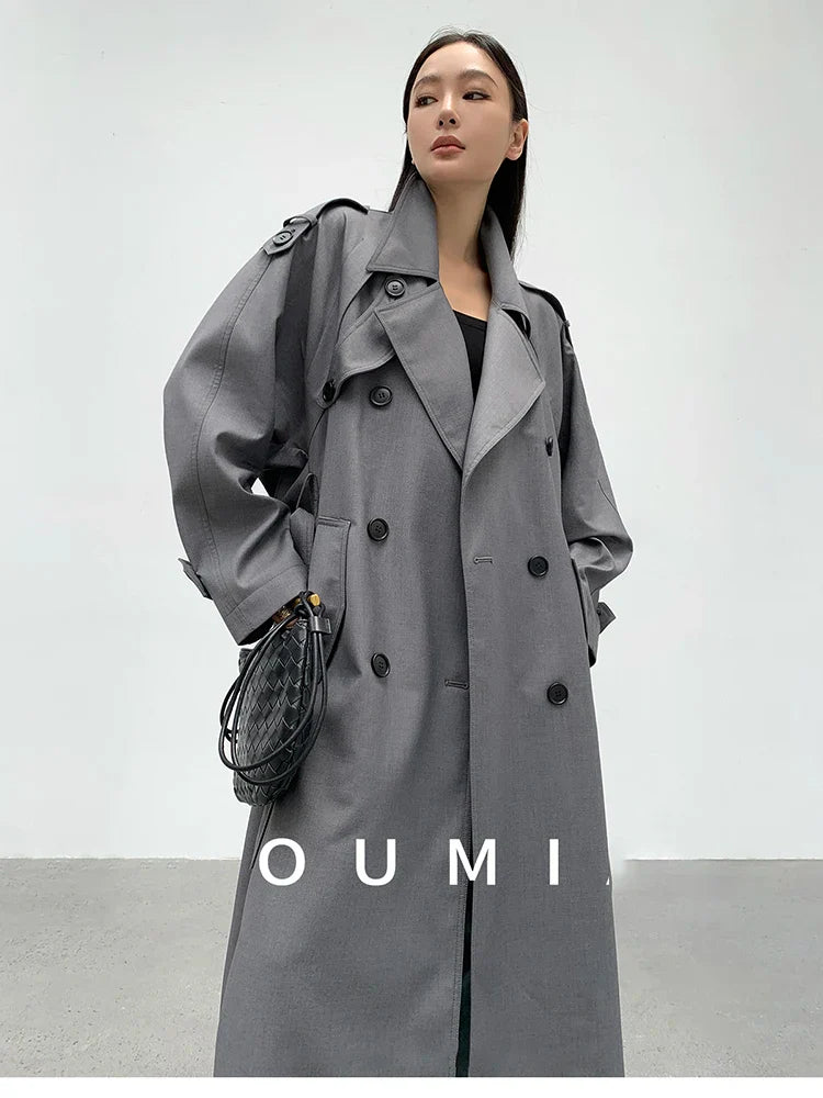 Myla | Classic Double-Breasted Trench Coat