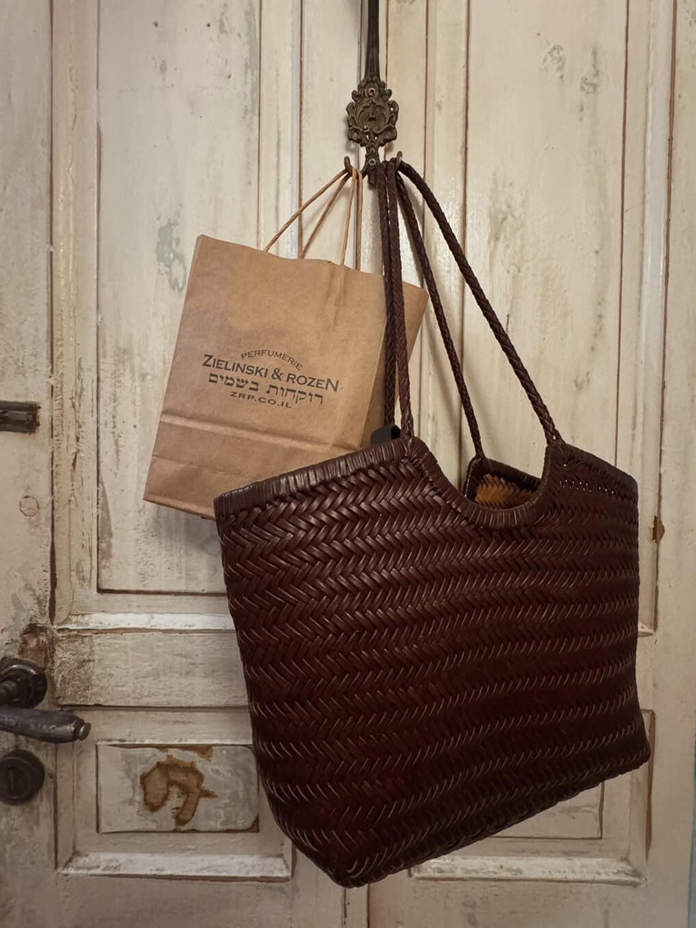 Aprile | Borsa tote oversize intrecciata