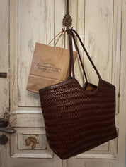 Aprile | Borsa tote oversize intrecciata