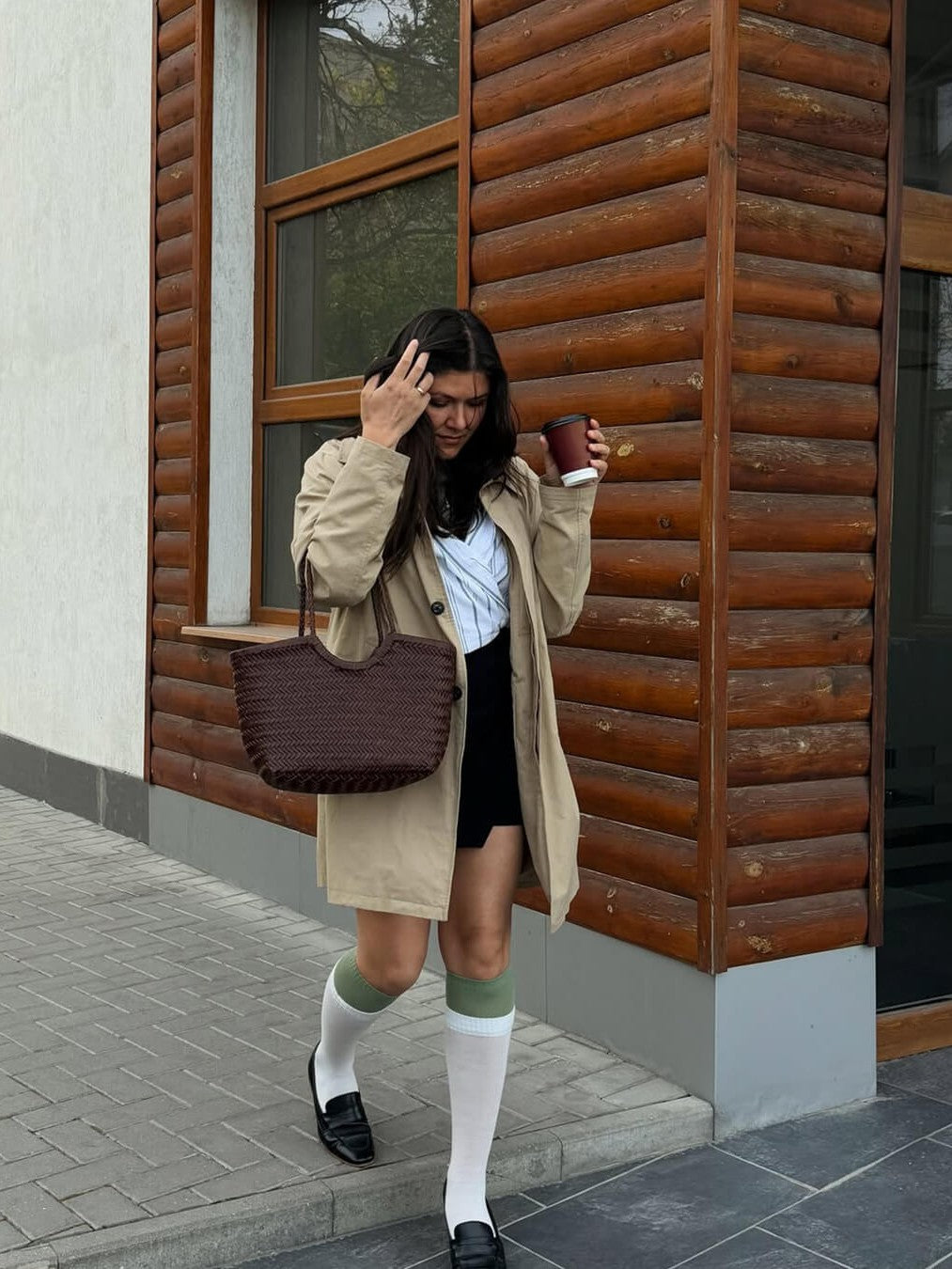 Aprile | Borsa tote oversize intrecciata