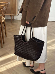 Aprile | Borsa tote oversize intrecciata