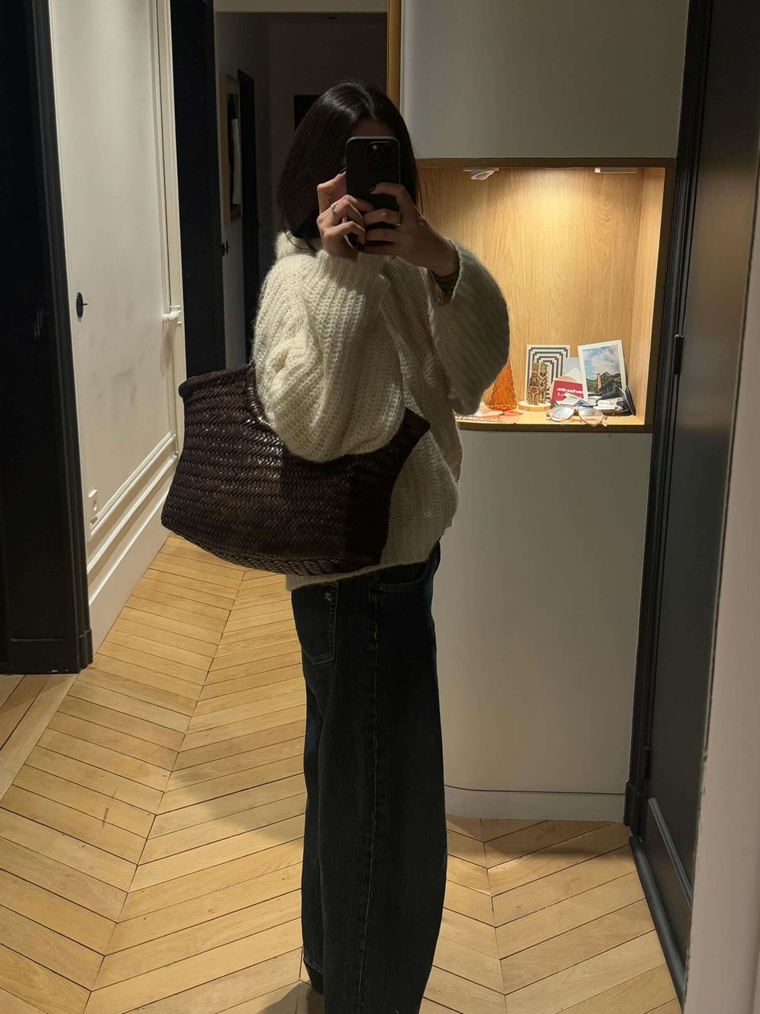 Aprile | Borsa tote oversize intrecciata