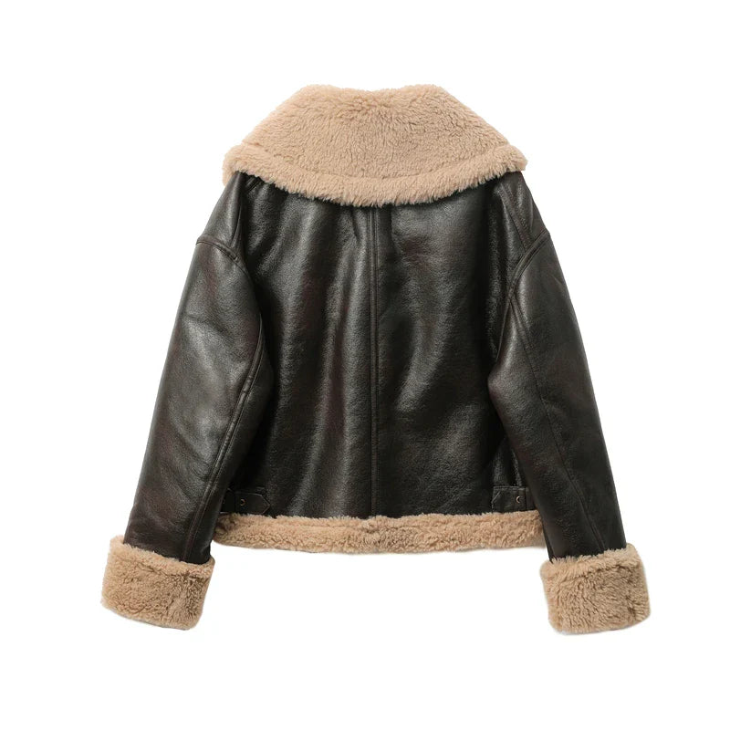 Rio | Faux Shearling Leather Jacket