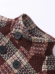 Rose | Checked Wool Double-Breasted Coat