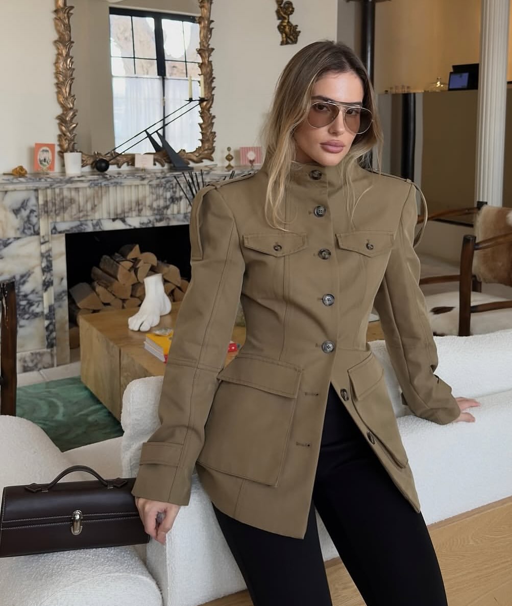 Florence | Structured Button-Up Cotton Jacket