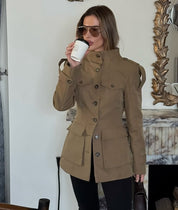 Florence | Structured Button-Up Cotton Jacket