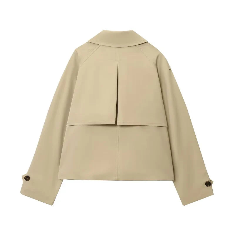 Ada | Short Double-Breasted Trench Jacket