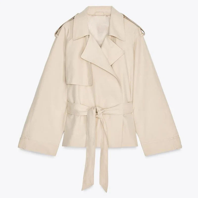 Harper | Belted Oversized Trench Jacket