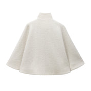 Willow | Textured Wool Cape Jacket