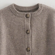 Blake | Wool-Blend Button-Up Cape Sweater
