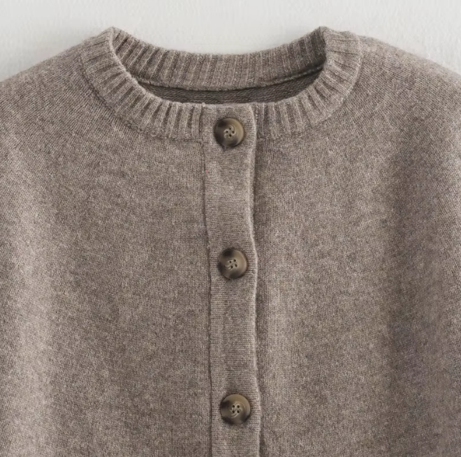 Blake | Wool-Blend Button-Up Cape Sweater