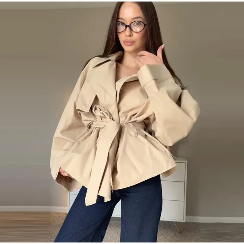Harper | Belted Oversized Trench Jacket