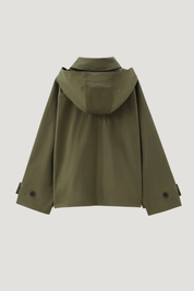 Meadow | Short Khaki Buttoned Jacket