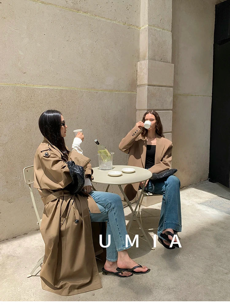 Myla | Classic Double-Breasted Trench Coat