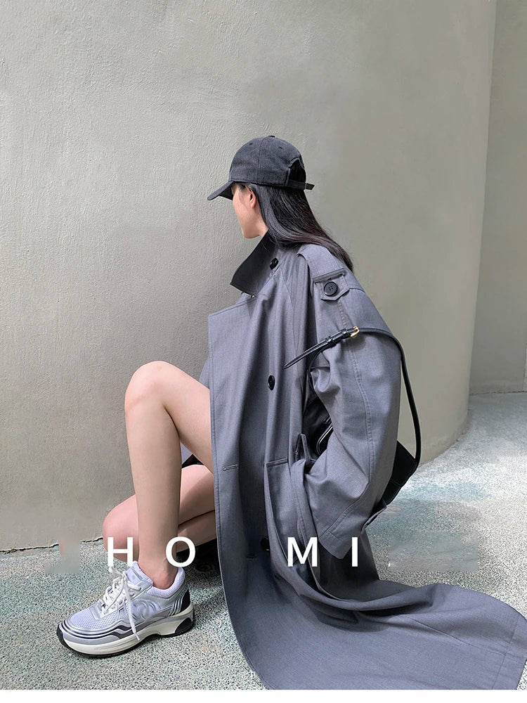 Myla | Classic Double-Breasted Trench Coat