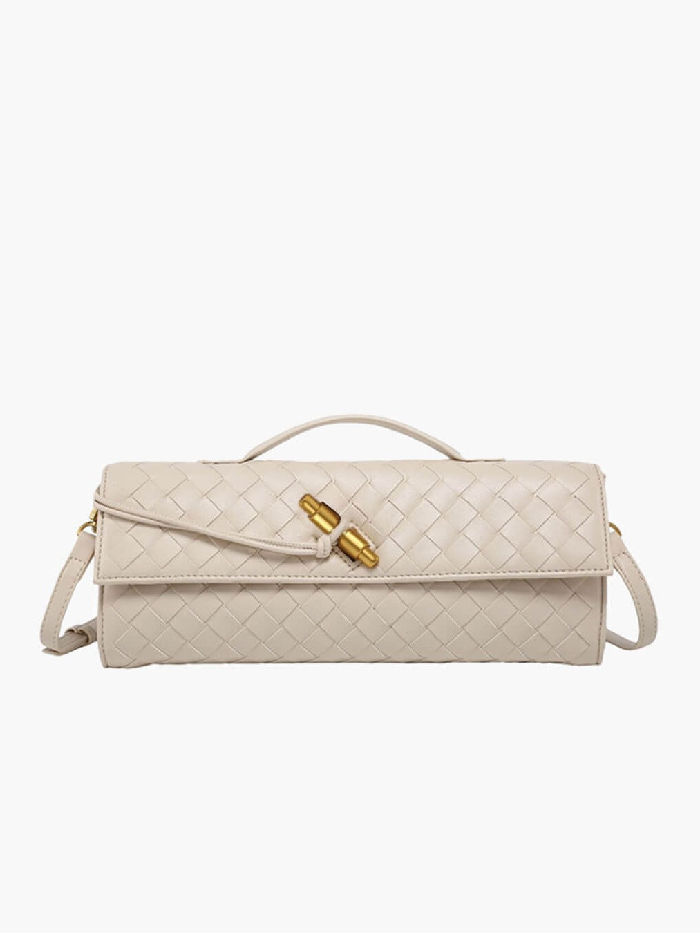 Alba | Woven Structured Shoulder Bag