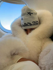 Athena | Cappotto con cappuccio in pelliccia sintetica