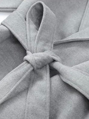 Celine | Belted Coat with Faux Fur Cuffs