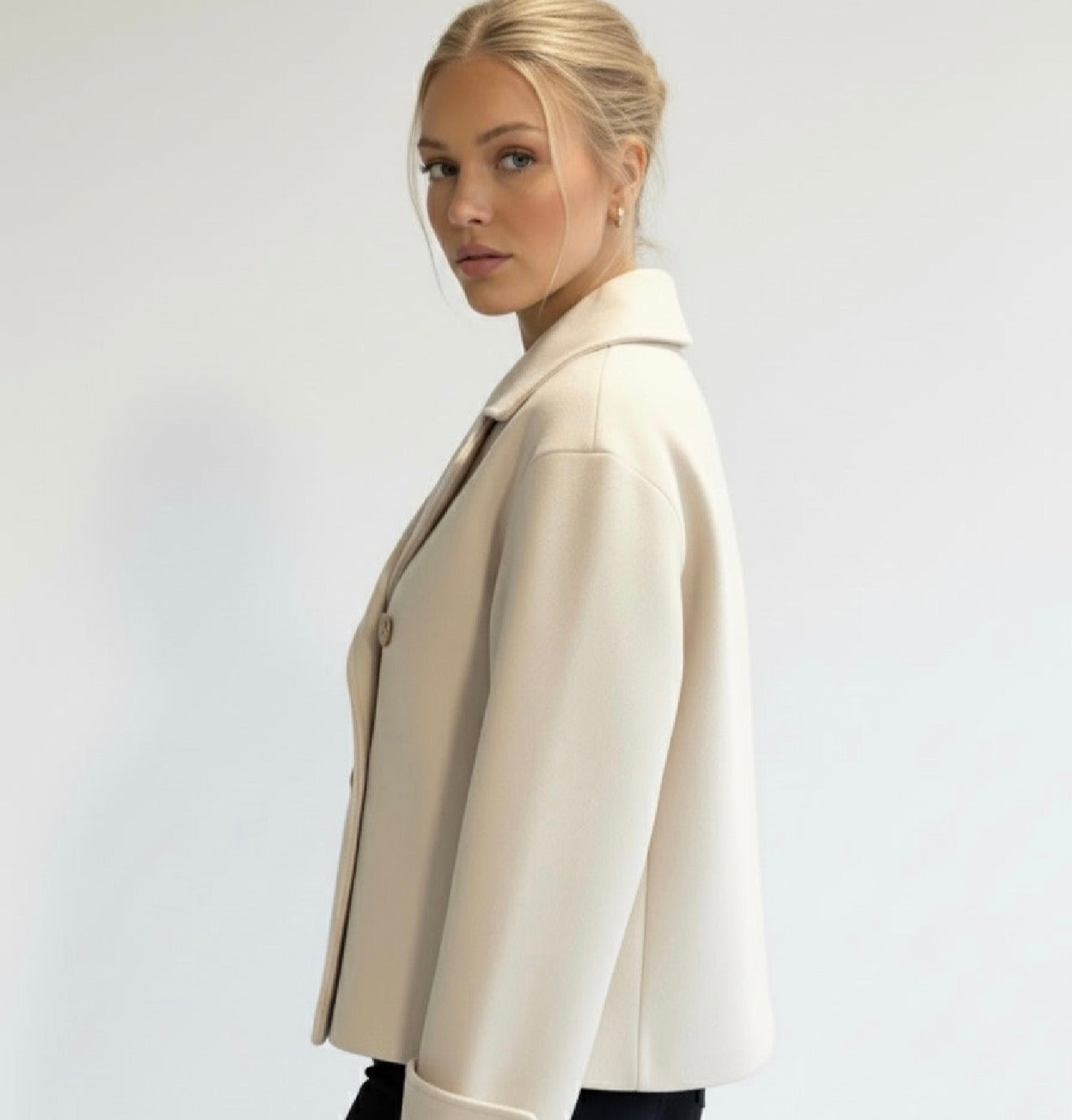 Blend Double-Breasted Trench Coat | Maya