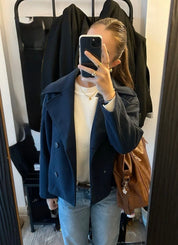 Blend Double-Breasted Trench Coat | Maya