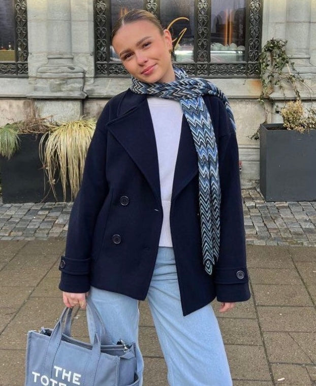 Blend Double-Breasted Trench Coat | Maya