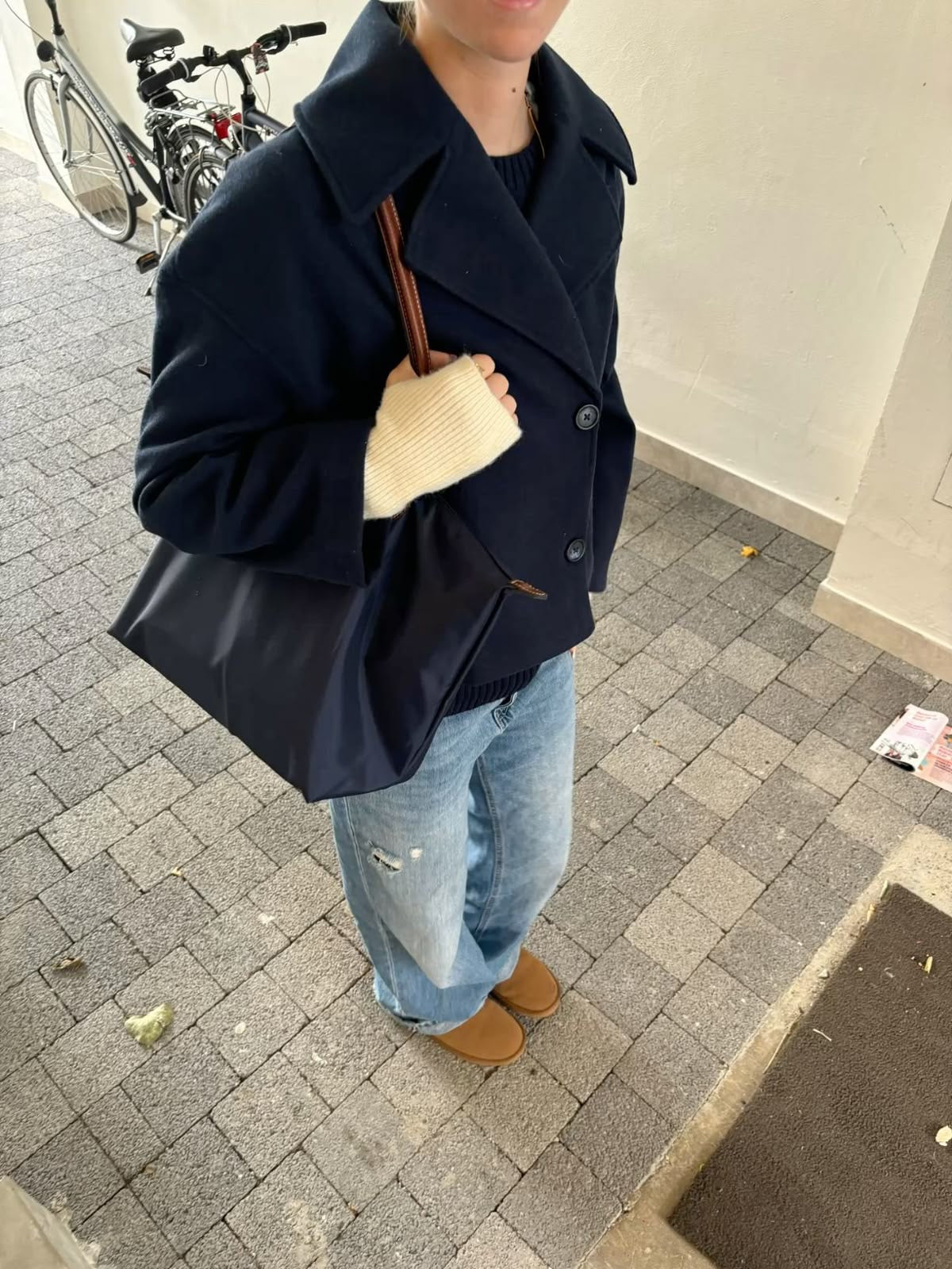 Blend Double-Breasted Trench Coat | Maya