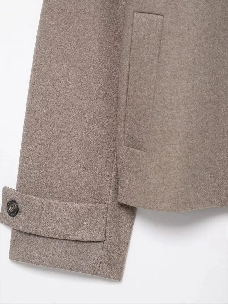Angela | Stehkragen-Jacke mit Knöpfen