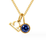 Violet Zodiac Birthstone Necklace — product photograph 9